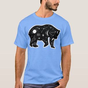 Camiseta Andar Urso Polar Estrelas Celestiais Animais Desig