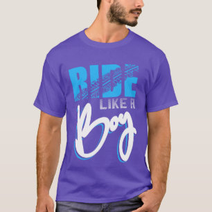 Camiseta Ande como um Rapaz Motocross Dirt Bike Boys Motorc