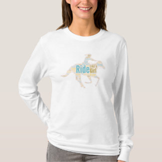 Camiseta Ande como uma garota - cutuca com Nags Long Sleeve