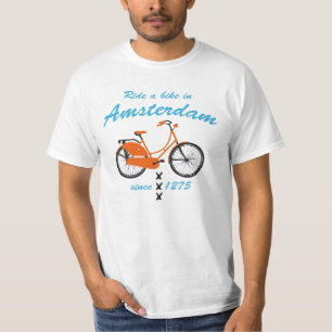 Camiseta Ande de bicicleta em Amsterdã