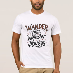 Camiseta Ande frequentemente, Maravilha sempre
