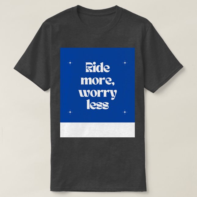 Camiseta Ande mais preocupado com menos Bolsa (Frente do Design)