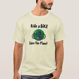 Camiseta Ande uma bicicleta... Salve o planeta!