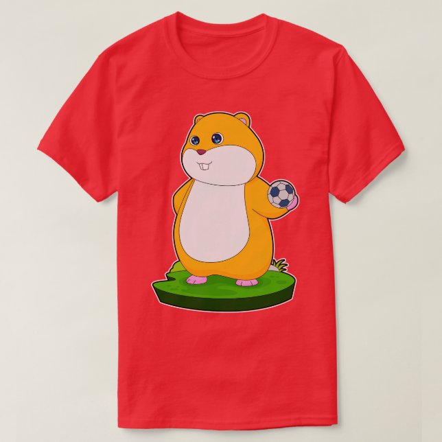 Camiseta Andebol do Andebol do Hamster (Frente do Design)