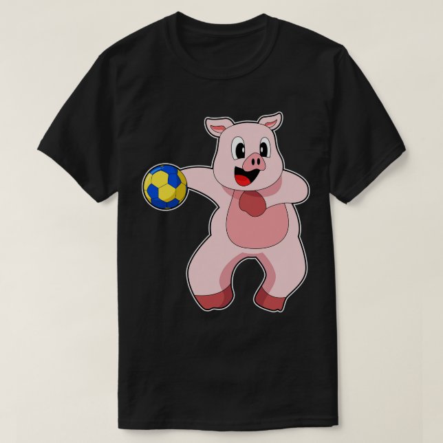 Camiseta Andebol do Pig Handball (Frente do Design)
