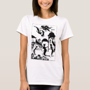 Camiseta Andersen: Silhueta pequena da sereia