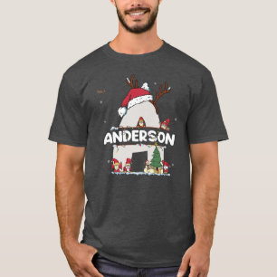 Camiseta Anderson Christmasw Anderson Nome para o Natal eng