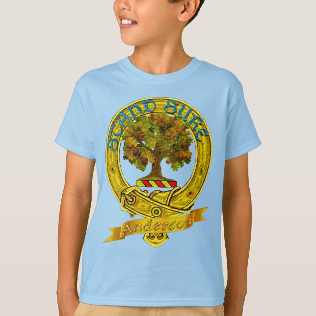 Camiseta Anderson Clan Kids (Clan Emblem e Motto (Frente)
