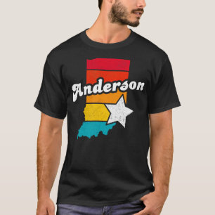 Camiseta Anderson Indiana Vintage angustiou Souvenir 2