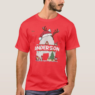 Camiseta Anderson Natal w Anderson Nome para o Natal engraç