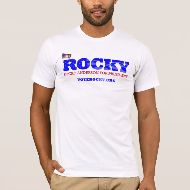 Camiseta Anderson rochoso para o presidente Homens T-shirt (Frente)