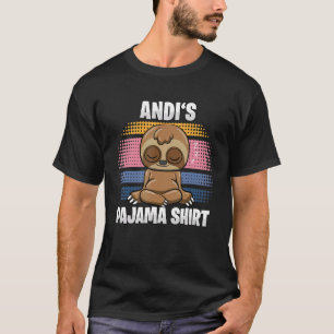 Camiseta Andi's Pajama Personalizou Dormir