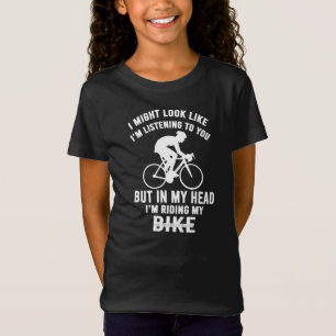 Camiseta Ando de bicicleta na minha cabeça