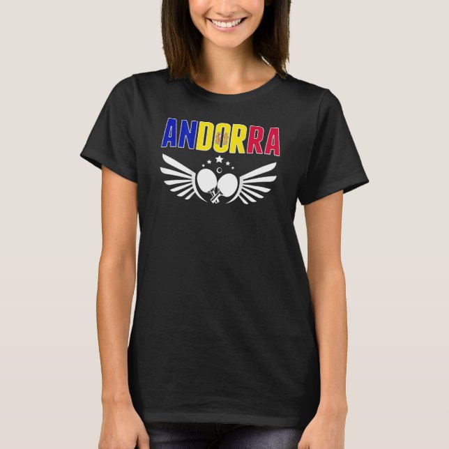 Camiseta Andorra Table Tennis  Support Andorran Ping Pong T (Frente)
