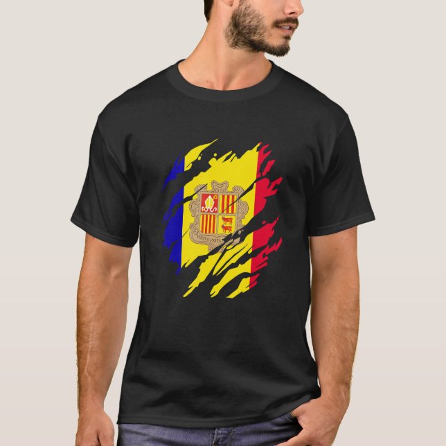 Camiseta Andorran Flag Andorra (Frente)