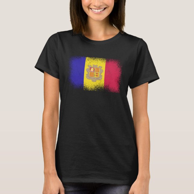 Camiseta Andorran Flag Andorra  1 (Frente)