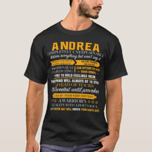 Camiseta Andrea completamente inexplicável