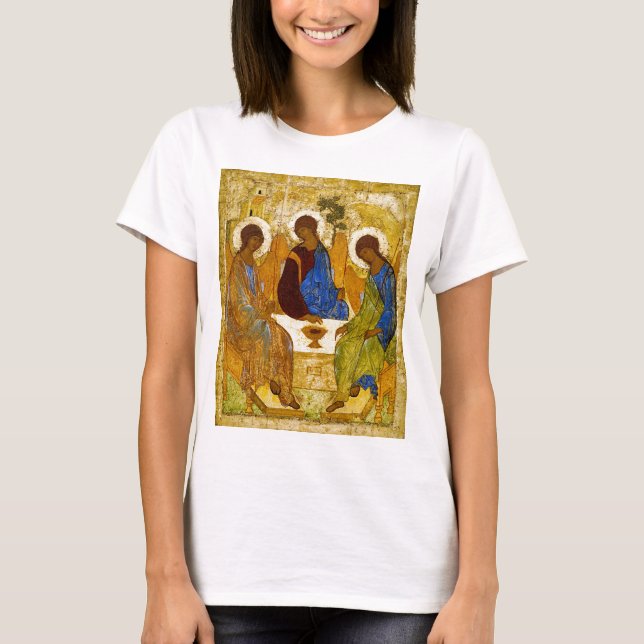 Camiseta Andrei Rublev, icon of the Trinity (Frente)