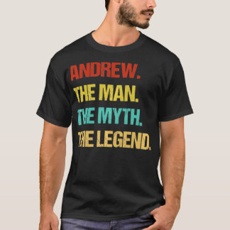 Camiseta Andrew O Homem O Mito O Pulante Da Lenda