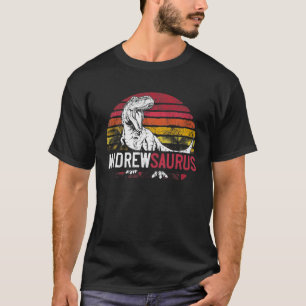 Camiseta Andrew Saurus Funny Personalizado Dinossauro T Rex