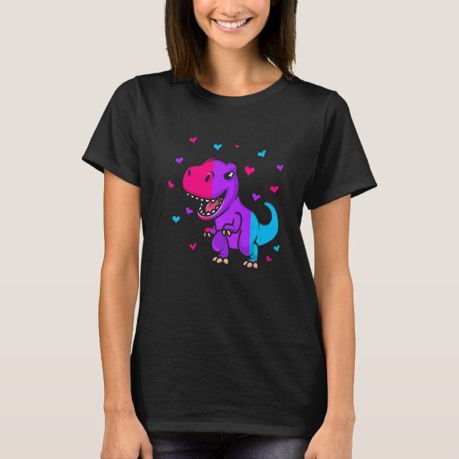 Camiseta Androgyne Pride Flag Dinosaur Androgyne Flag (Frente)