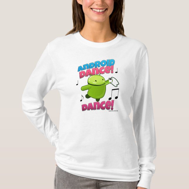 Camiseta Android Dance Dance (Frente)