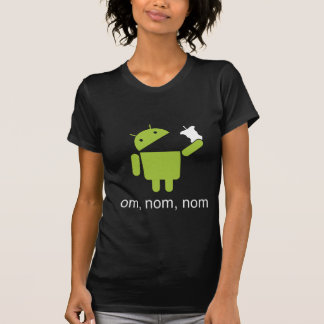 Camiseta android > maçã (camisa escura)