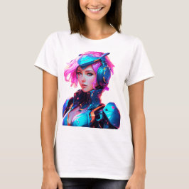 Camiseta Android Techno Space Girl