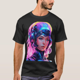 Camiseta Android Techno Space Girl