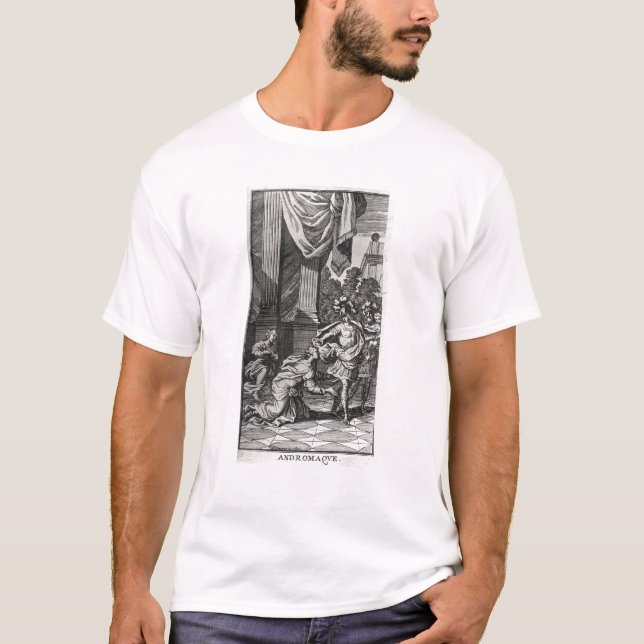 Camiseta Andromache nos pés de Pyrrhus (Frente)
