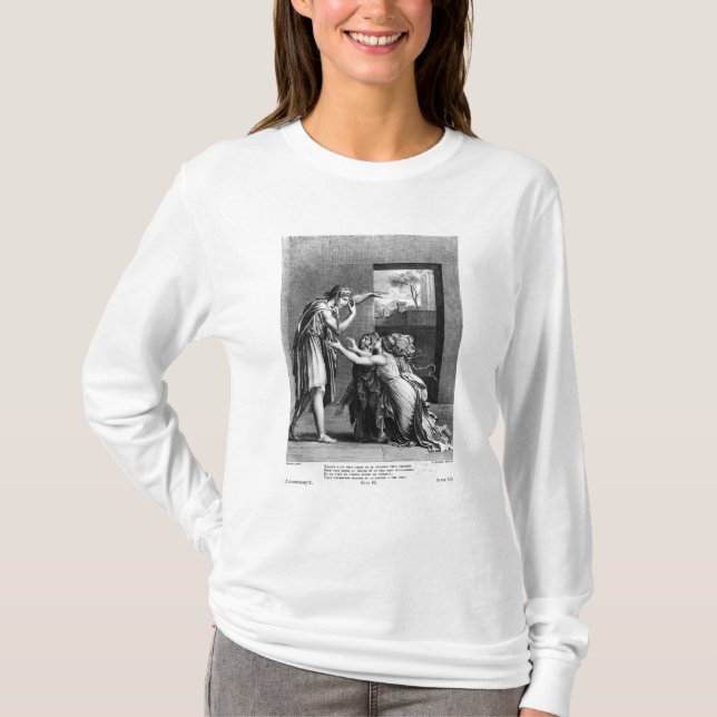 Camiseta Andromache nos pés de Pyrrhus (Frente)