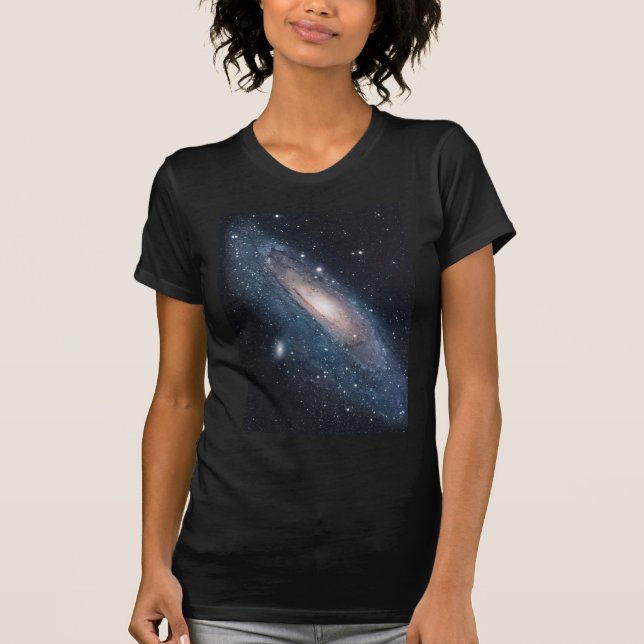 Camiseta andromeda galáxia Via Látea cosmos universo (Frente)