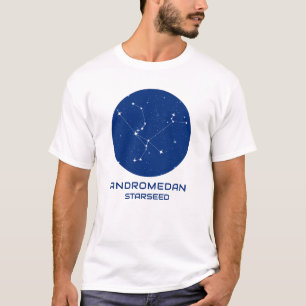 Camiseta Andromedana Starseed Camiseta Azul Galá