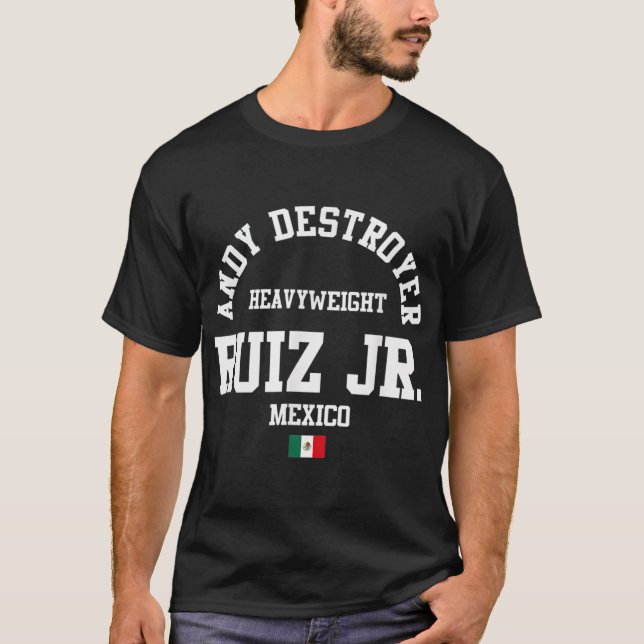 Camiseta Andy Boxing Ruiz Jr México Gym Pesado (Frente)