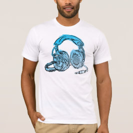 Camiseta Andy Howell Fones de ouvido Sketch T-Shirt