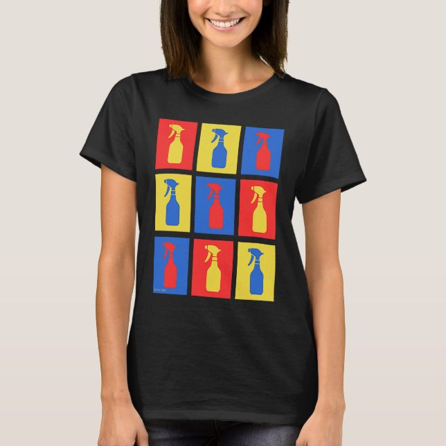 Camiseta Andy SprayAll Disinfecting Spray Housekeeping Humo (Frente)