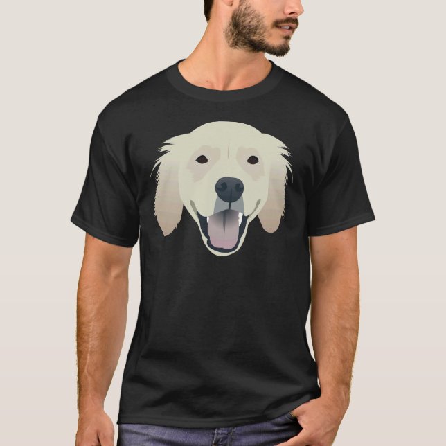 Camiseta Andy The Happy Golden Retriever (Frente)
