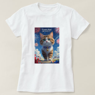 Camiseta Anéis da Liberdade (E Eu Também) - Gato Patriótico