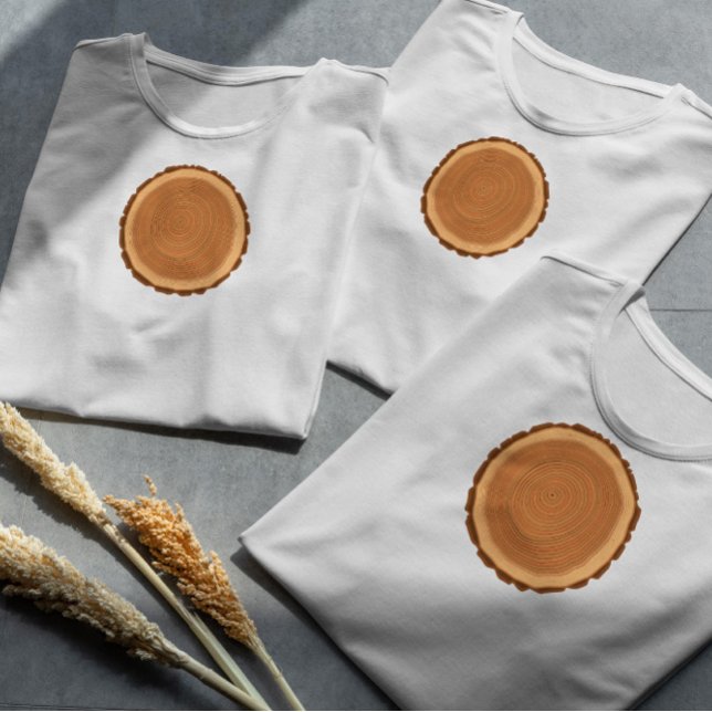 Camiseta Anéis de Árvore (Criador carregado)