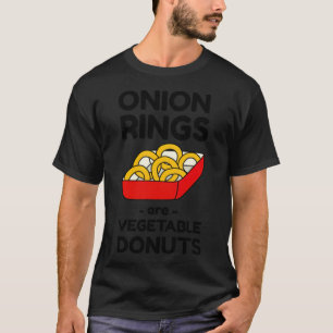 Camiseta Anéis de cebola são panificação de legumes 8 a