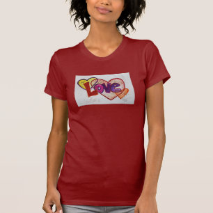 Camiseta Anéis de Coração de Amor Literatura Inspiracional