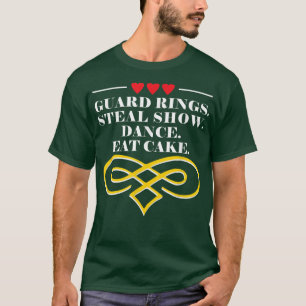 Camiseta Anéis de guarda Roubar Show Dance Comer Bolo Peque