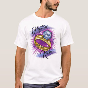Camiseta Anel de casamento e datas T-Shirt