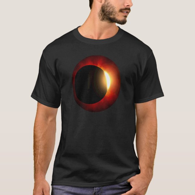 Camiseta Anel de Fogo do Astrônomo Solar Total (Frente)