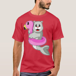 Camiseta Anel de Natação do selo Flamingo