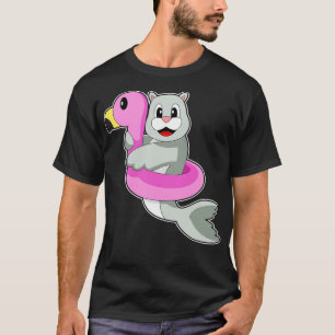 Camiseta Anel de Natação do selo Flamingo