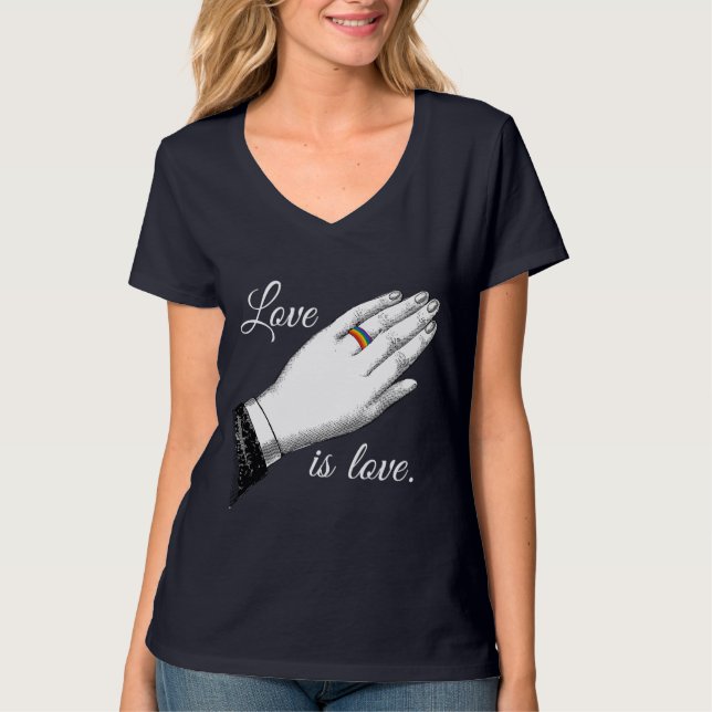 CAMISETA ANEL DE NOIVA ORGULHO AMOR (Frente)