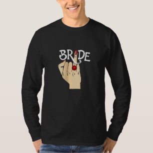 Camiseta Anel de Noivado de Lua de Mel de Casamento Fiance