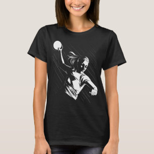 Camiseta Anel de Saída de Bola de Andebol do Jogador de And