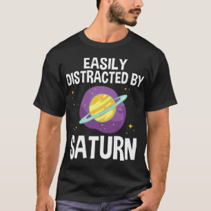 Camiseta Anel do Planeta Saturno Sistema Solar Gás Atmosfer